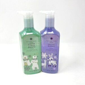 Bath & Body Works 2-Pack Gel Soaps Winter Citrus Wreath & Arctic Woods 8 Fl Oz